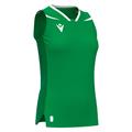 Lily Eco Sleeveless Shirt GRN/WHT XXS Teknisk kamp og treningsdrakt - Dame